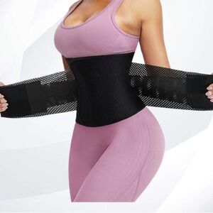 Waist Trimmer Neoprene Sauna Sweat Waist Trainer Adjustable Sports Girdle Belt